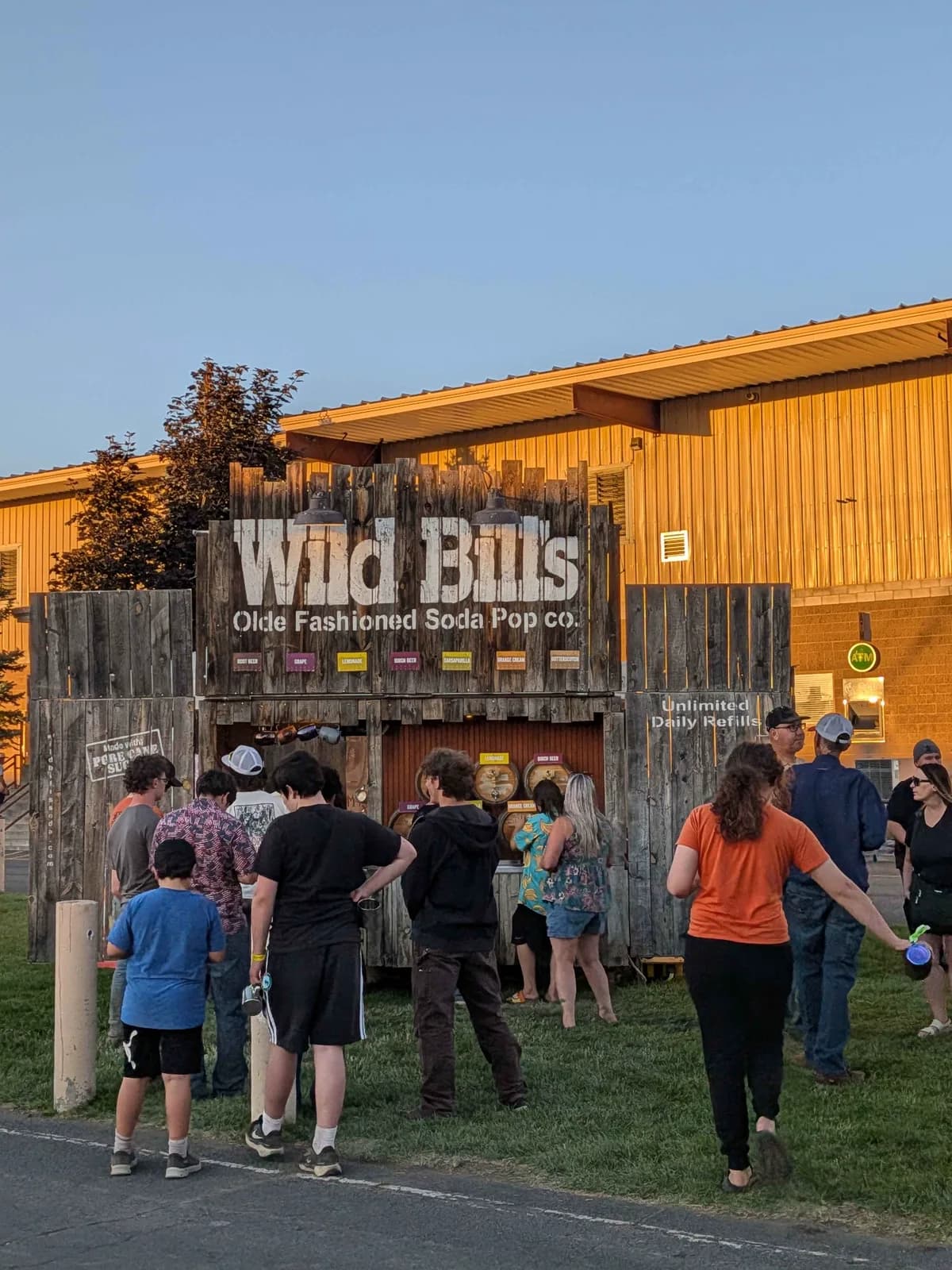 Wild Bill's Olde Fashioned Soda Pop Co. booth at the Klamath County Fair