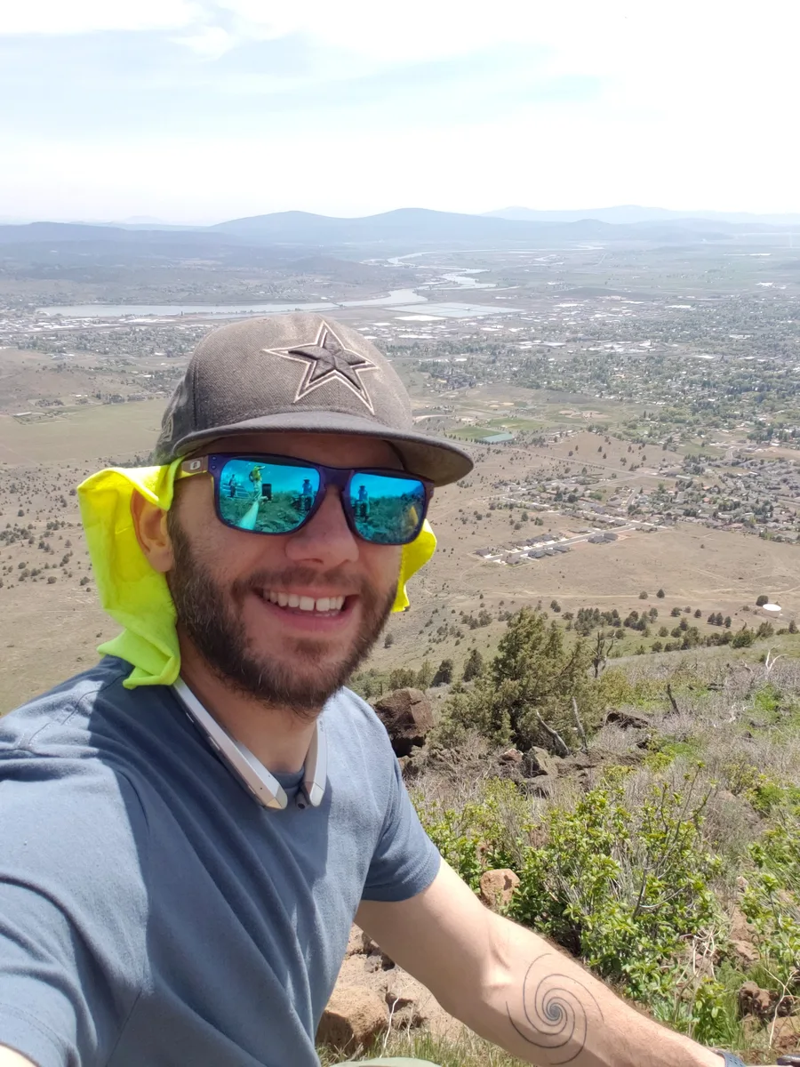 Tim overlooking Klamath Falls